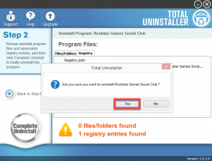 how to delete rockstar games social club from registry