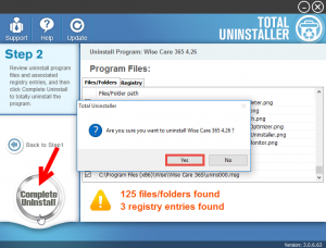 why wise program uninstaller promts removal of opera