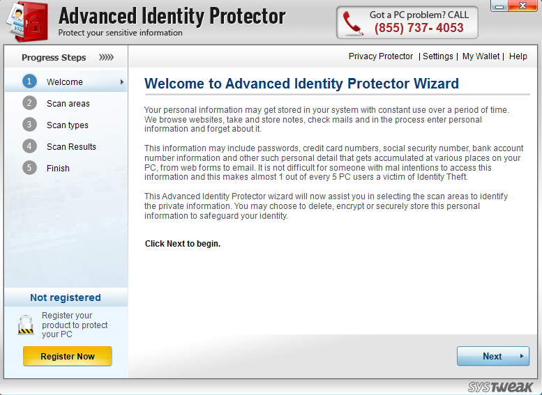 uninstall Advanced Identity Protector