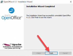 open office uninstall