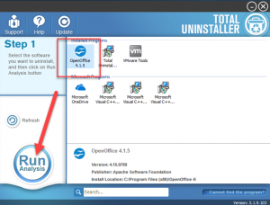open office uninstall