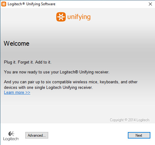 uninstall Logitech Unifying Software